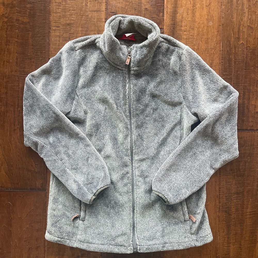 Gerry super soft olive green fleece zip up jacket sz Medium